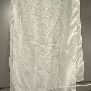 White Sheer Scarf